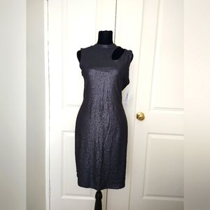 Bar III essentials metallic dress